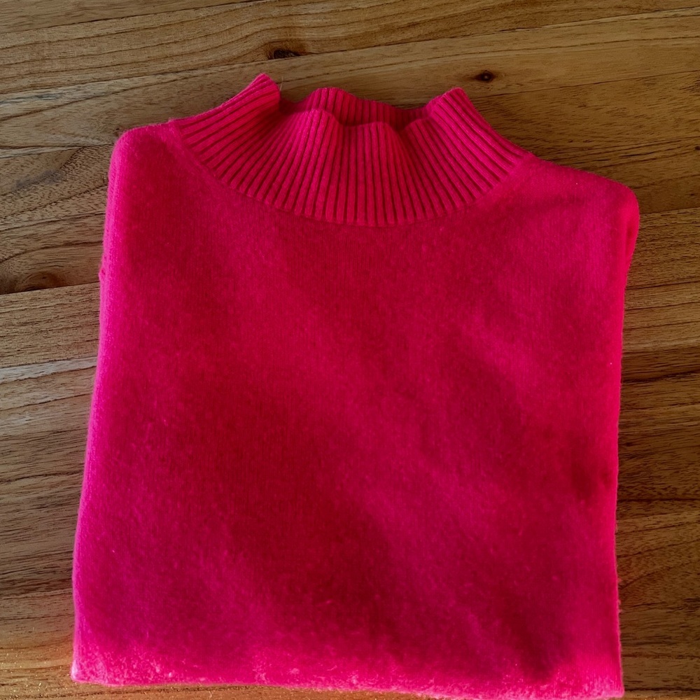 J Crew cashmere mock neck turtleneck.